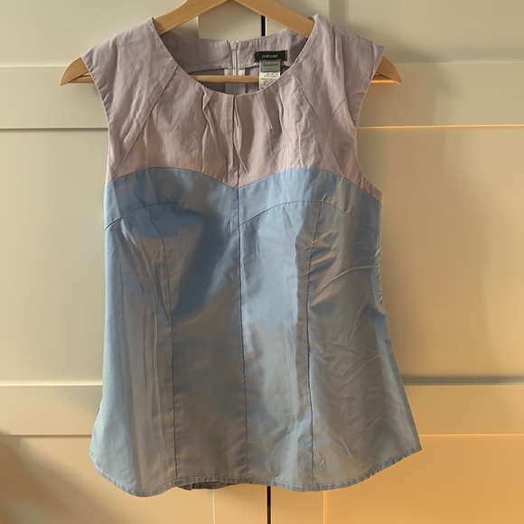 Blouse in 2 tones, preloved and handcut - Picture 1 of 3